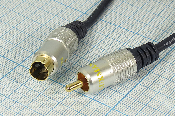 шнур шт miniDIN 4P-шт RCA\5м\\ шнур шт miniDIN 4P-шт RCA\5м\\