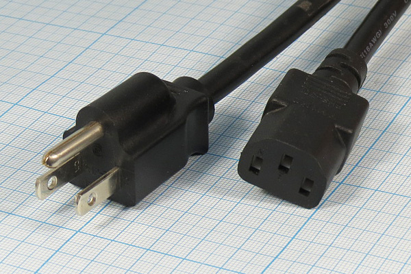 шнур пит шт NEMA 5-15P-гн IEC C13\1,8м/3x1,31\\чер шнур пит шт NEMA 5-15P-гн IEC C13\1,8м/3x1,31\\чер