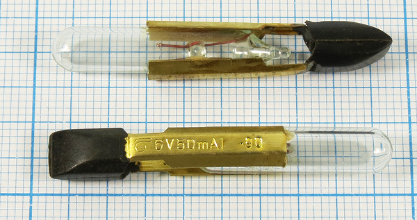 Л 6,0В\T 6,8\ 0,3Вт\\ 0,6лм\ 6,6x46\ЛН\КМ6-50 Л 6,0В\T 6,8\ 0,3Вт\\ 0,6лм\ 6,6x46\ЛН\КМ6-50