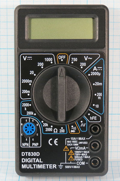 приб мультиметр\цифр\M830D(DT830D)\черный\DIGITAL приб мультиметр\цифр\M830D(DT830D)\черный\DIGITAL